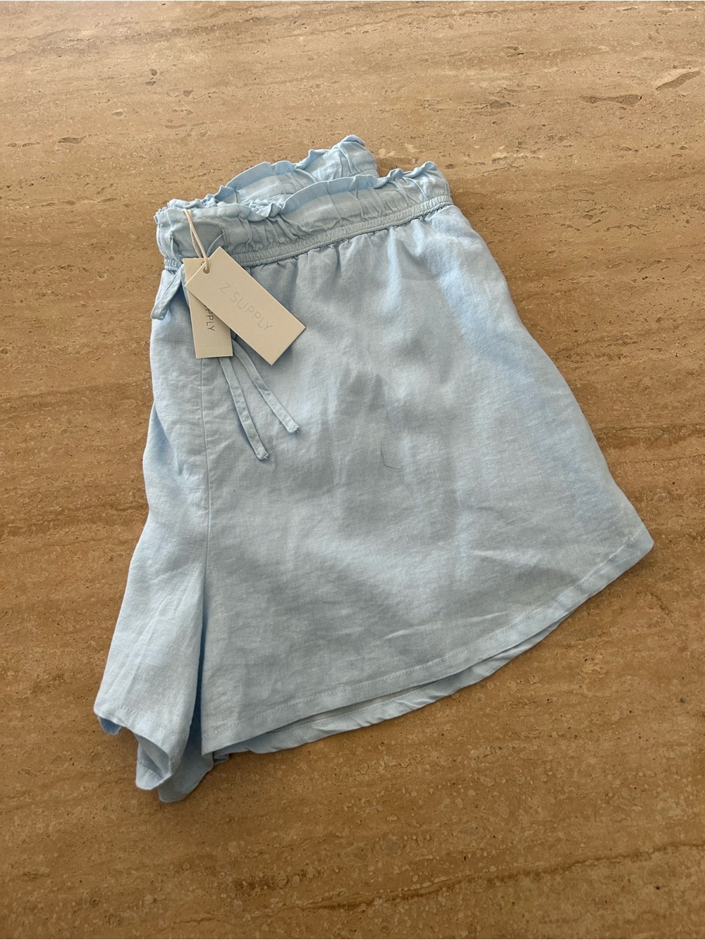 Z Supply Blue Linen Shorts